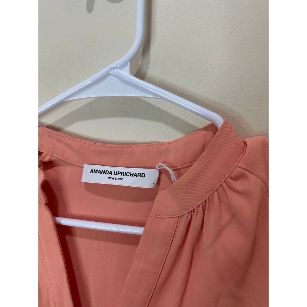 Amanda Uprichard Sz S Rylee Dress in Sunset Peachy Orange Tank Dress Great! - Picture 3 of 6